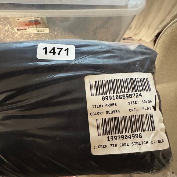 J.Crew 770 Straight-Fit Core Stretch Chino Pants Mens W32 L30 Blue AR886 Twill - Picture 9 of 9